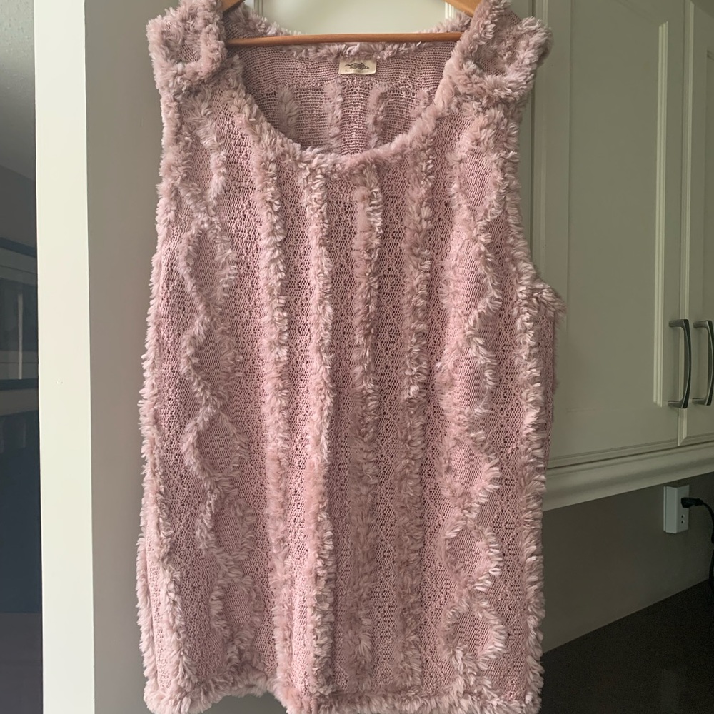 Paula Lishman knitted vest.